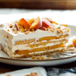 Bourbon Peach Icebox Cake