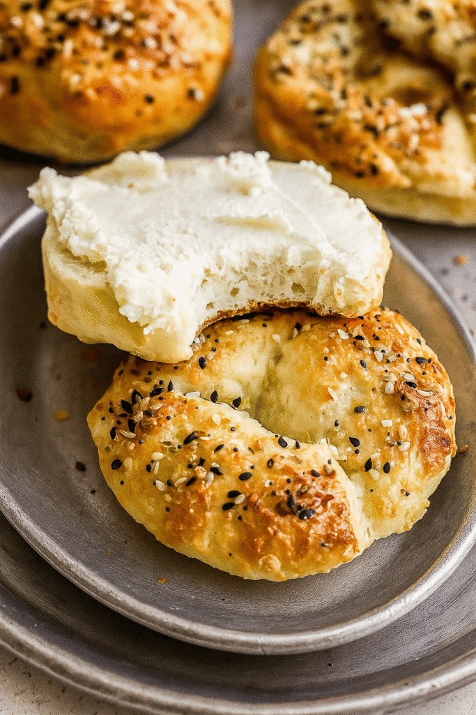 Cottage cheese bagels