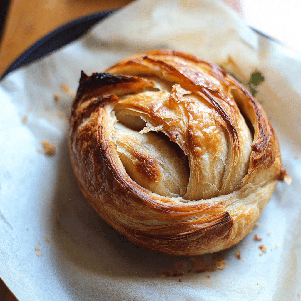 Buttery Layers Meet Tangy Crust – The Ultimate Croissant Sourdough Loaf Recipe