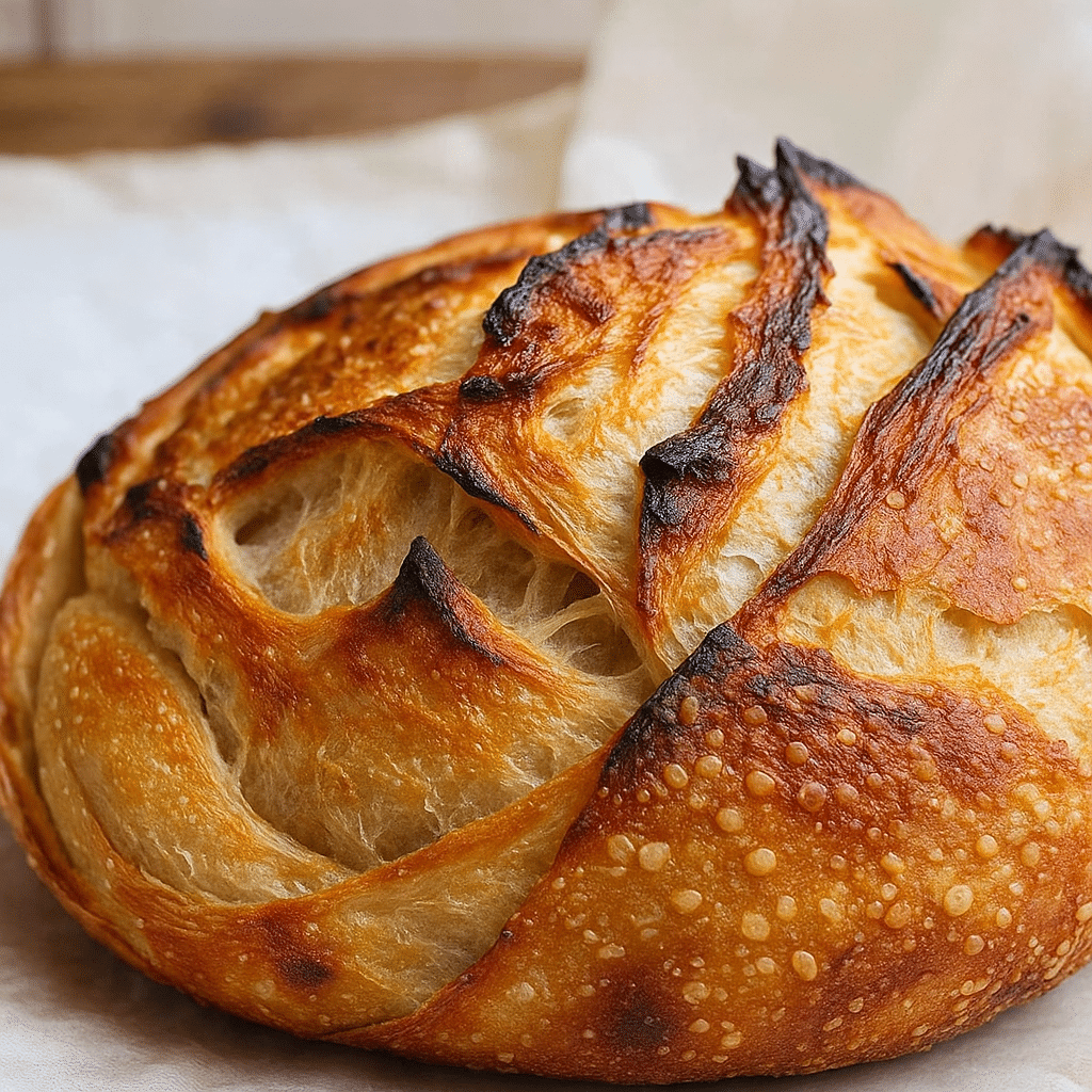 Croissant sourdough loaf