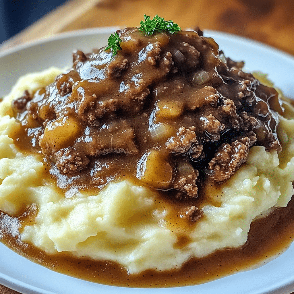 Ground Beef and Gravy Over Mashed Potatoes: A Comfort Classic That Feeds the Soul