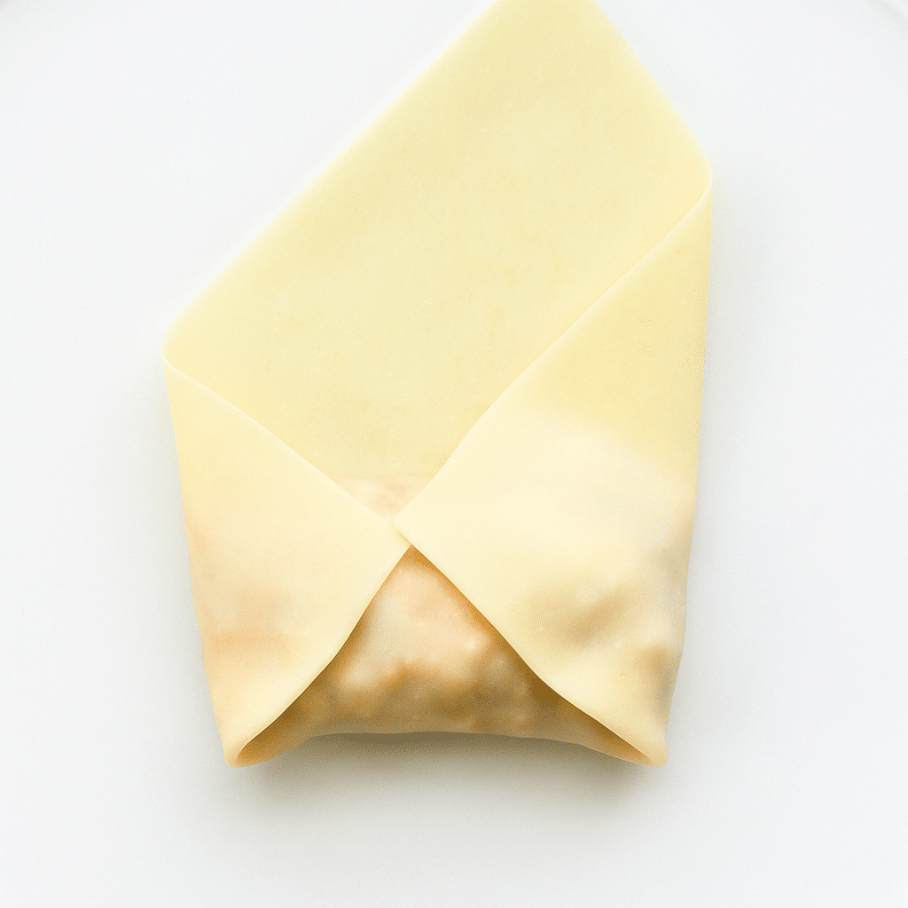 rolling vegetable egg roll