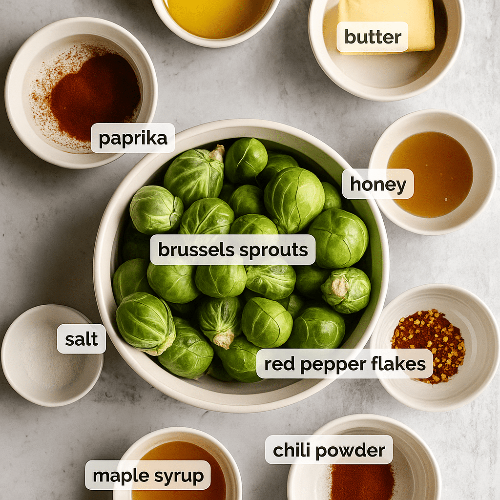 Ingredients for Longhorn Steakhouse Brussels Sprouts