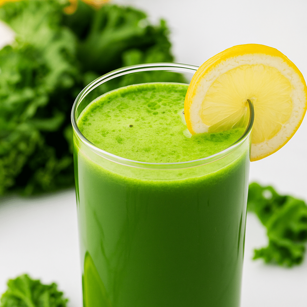 kale juice recipe in glass