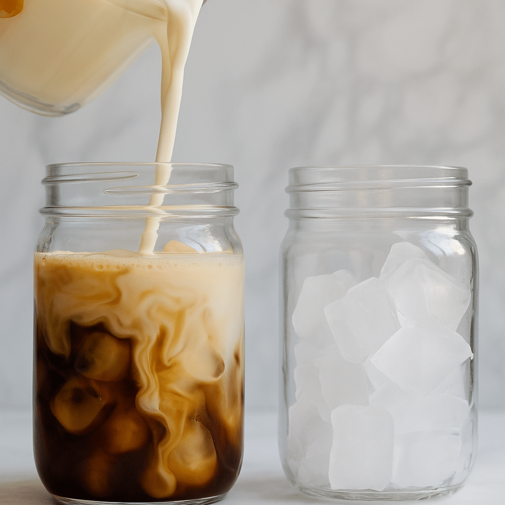 Mocha iced coffee step2