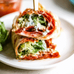 Pepperoni Pizza Caesar Wraps