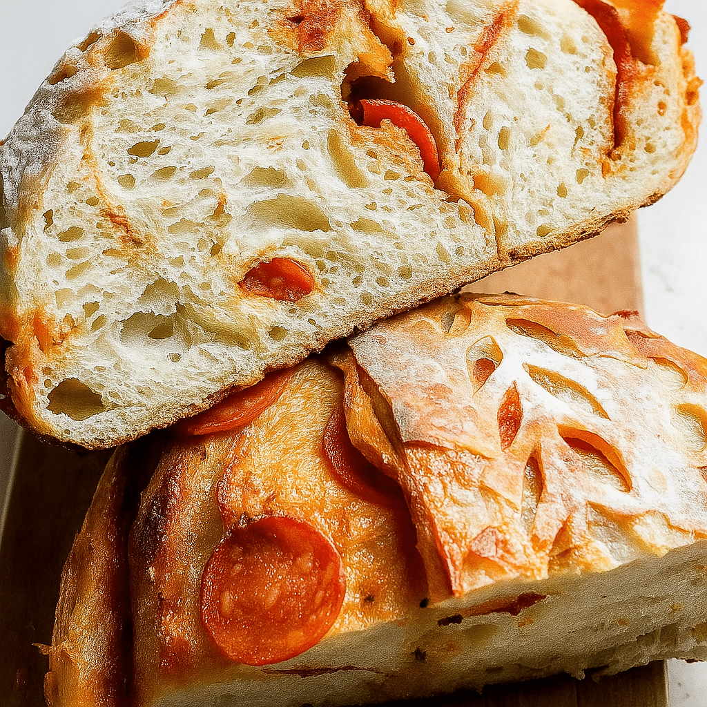 Pepperoni Pizza Sourdough Bread Recipe