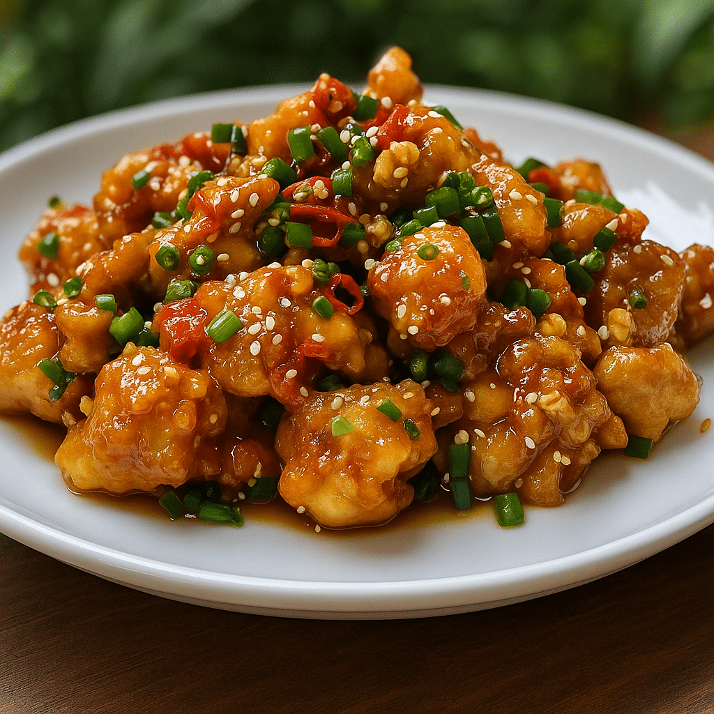 Served salted egg chicken dish