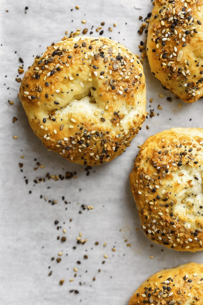 Cottage cheese bagels