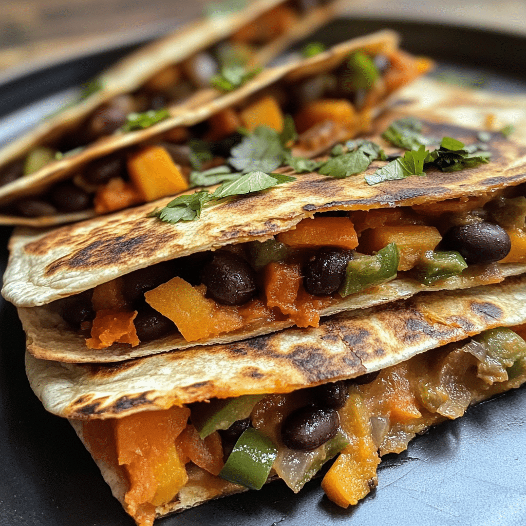 Vegan sheet pan quesadillas baked and sliced