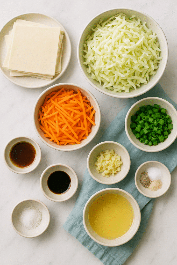 vegetable egg roll recipe ingredients
