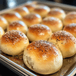 Bread Machine Kaiser Rolls Recipe with golden crust