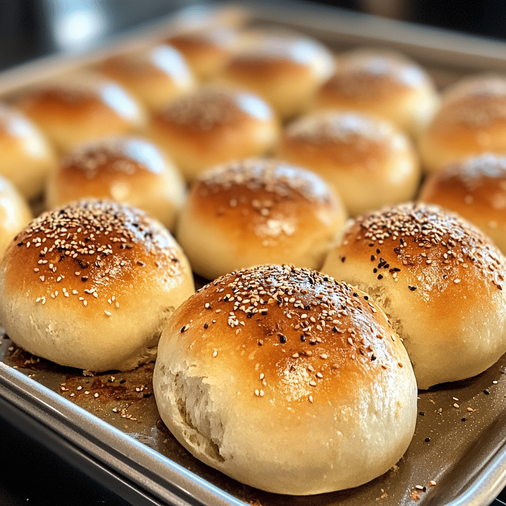 Bread Machine Kaiser Rolls Recipe with golden crust