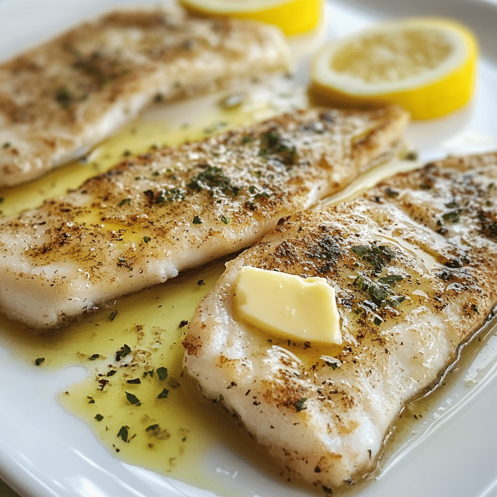 Broiled sand dabs recipe with butter and lemon