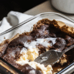 Cottage cheese lava cake with molten chocolate center