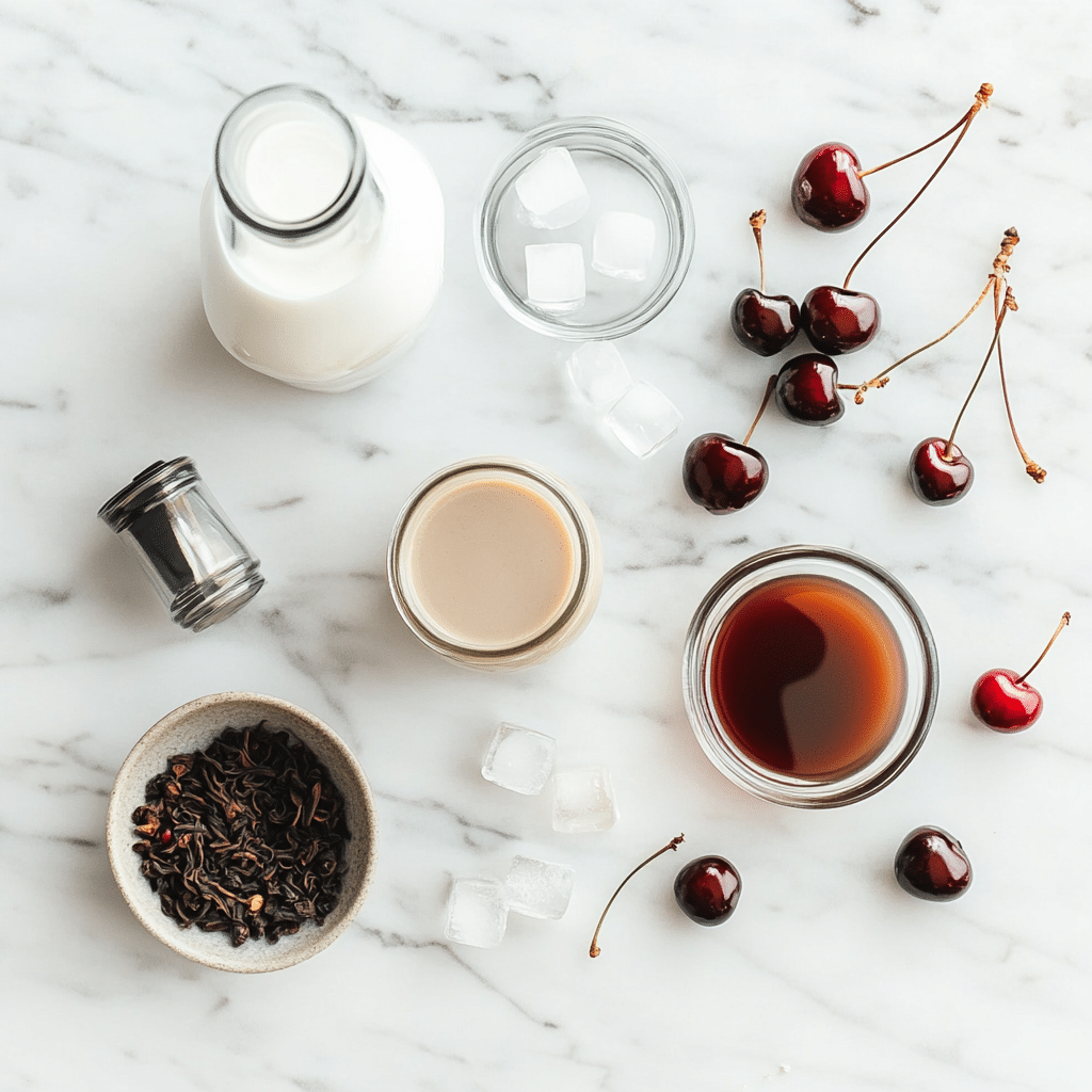 iced cherry chai latte ingredients