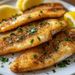 Pan-fried sand dabs recipe with lemon