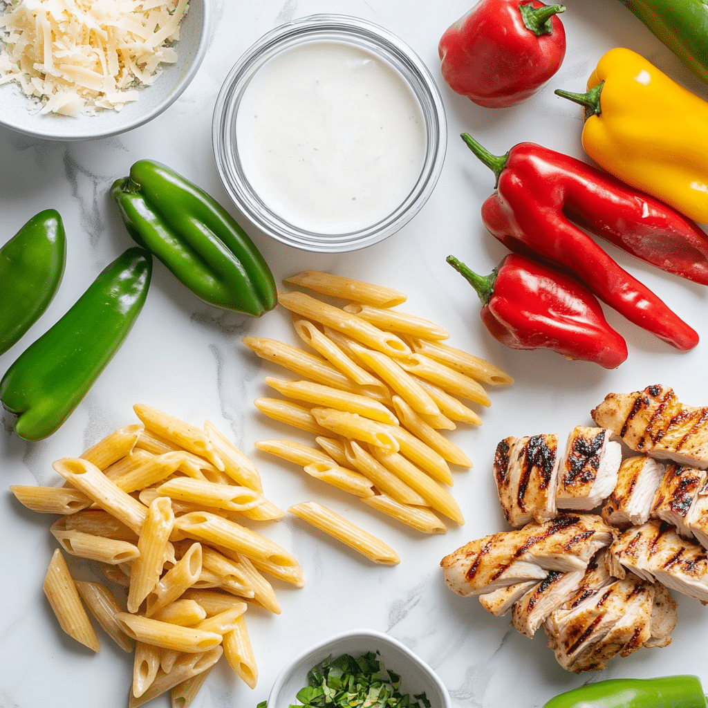 ingredients for rasta pasta recipe