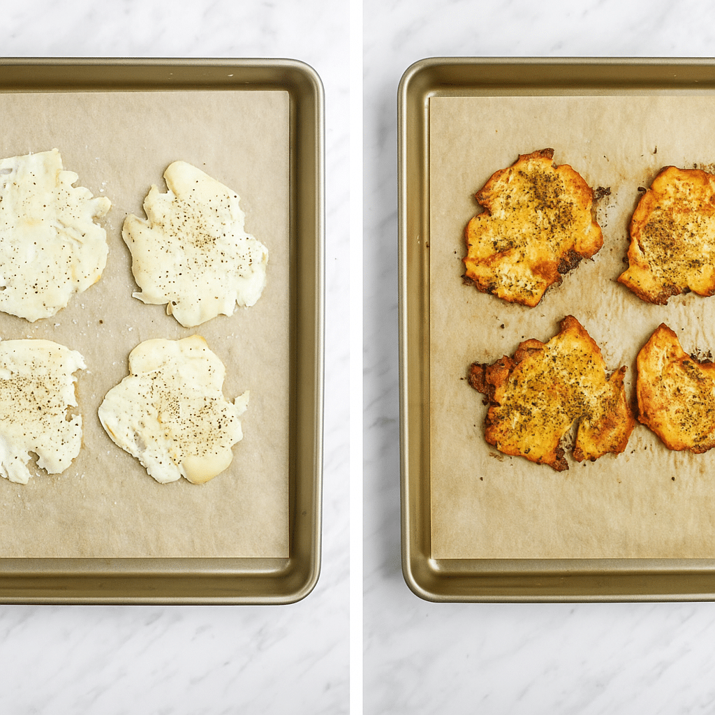 smashed fingerling potatoes on tray