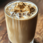 Tahini Iced Coffee in glass
