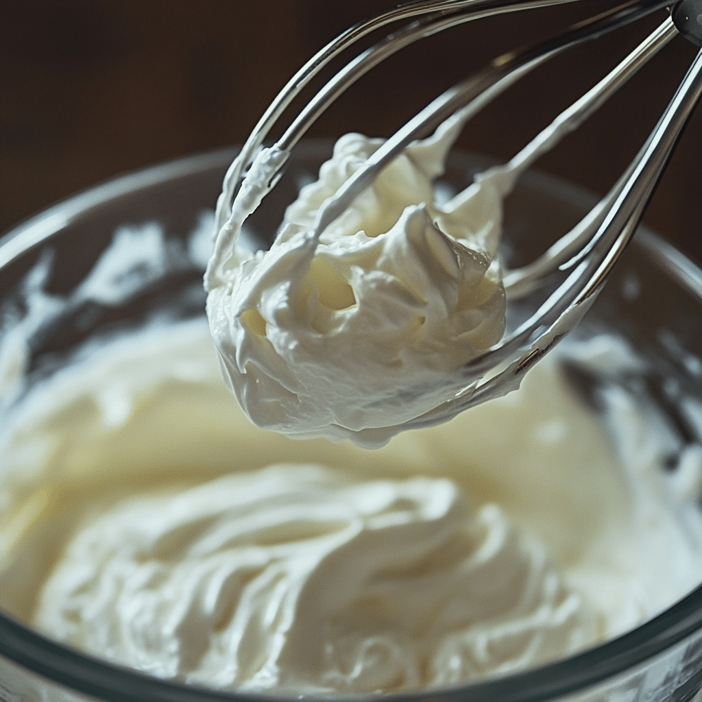 Whipping yogurt for fluffy consistency