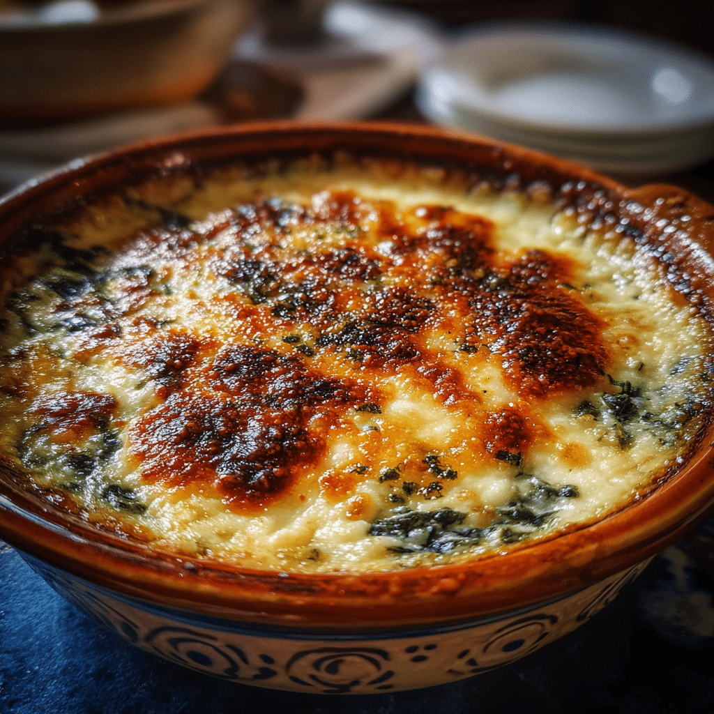 Hot baked version of Knorr spinach dip recipe with cheese