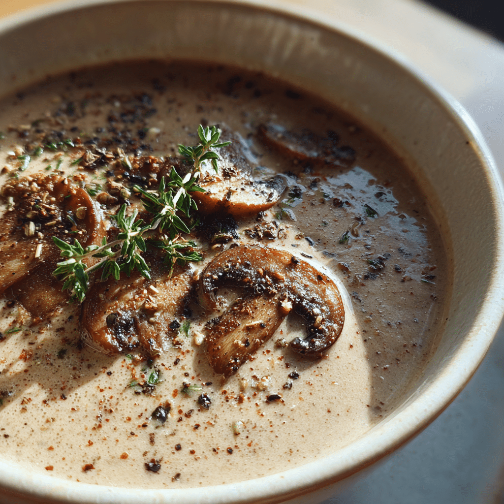 Mushroom soup for Mounjaro diet recipe