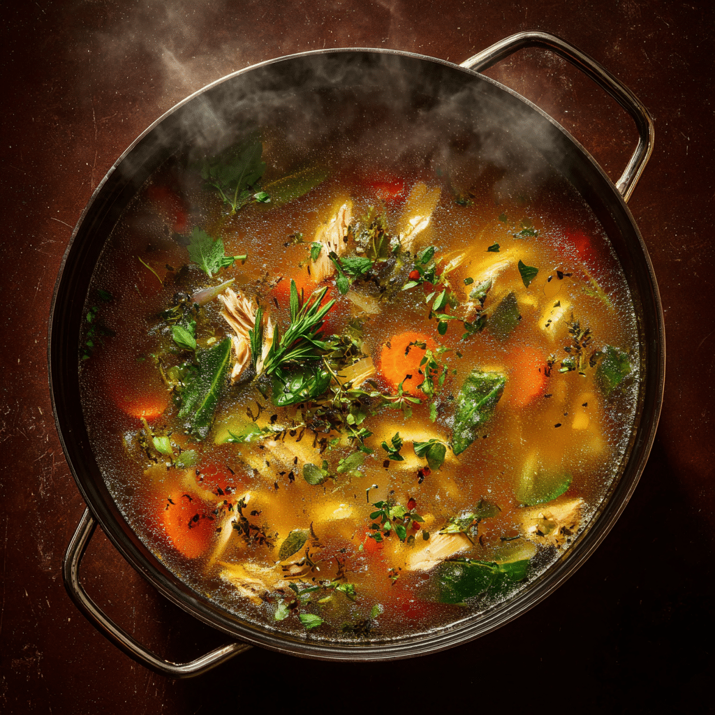 Cooking process of Mounjaro diet soup recipe