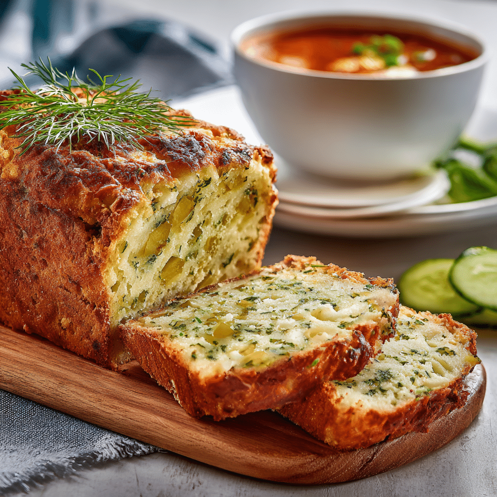 serving dill pickle bread slice