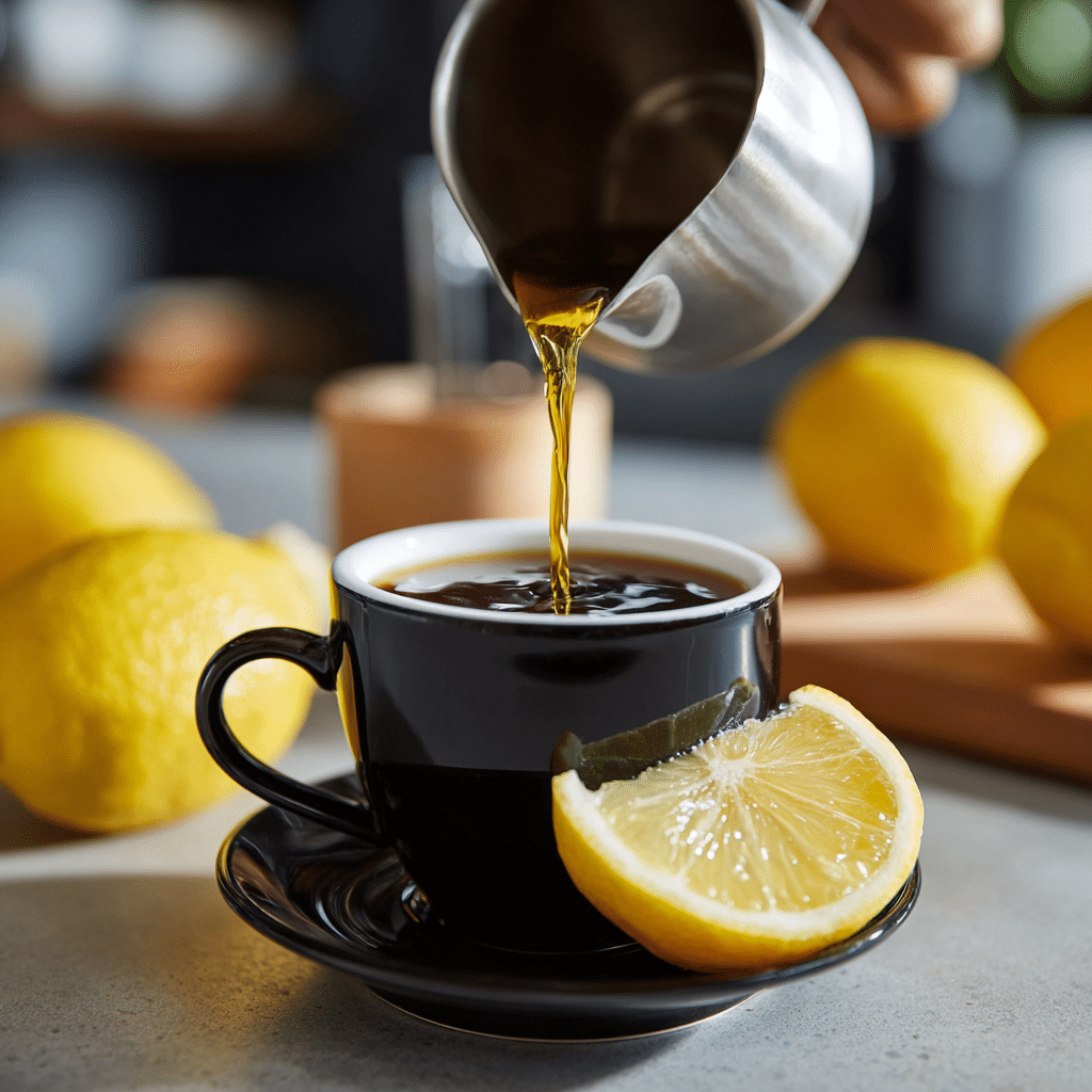 Lemon coffee fat-burning recipe