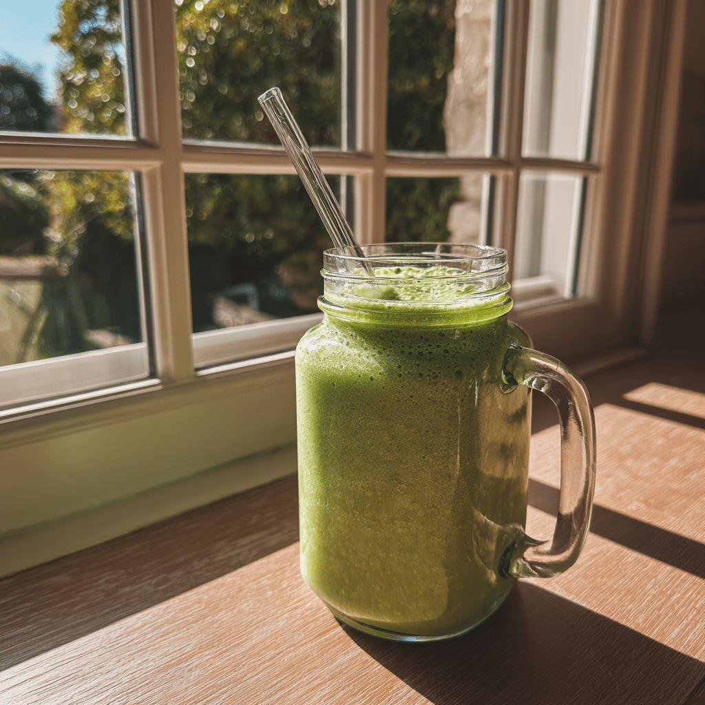 a morning low-carb detox smoothie