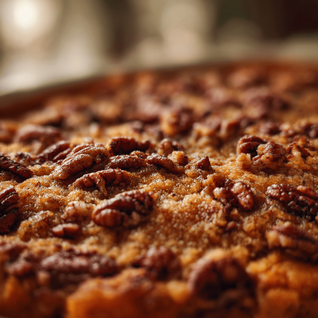 Sweet Potato Casserole Recipe with Crunchy Pecan Streusel