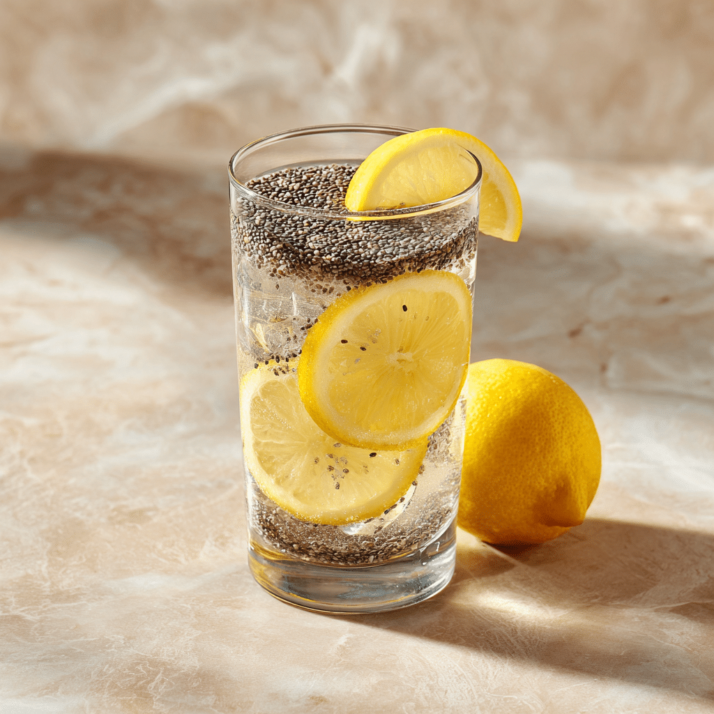 Flax and chia seed drink for belly fat loss