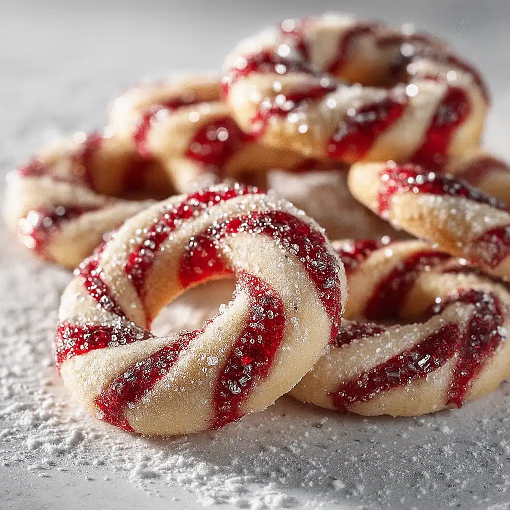Decorated Magical Candy Cane Cookies with chocolate and peppermint