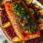 Christmas Pomegranate Salmon