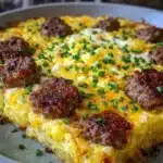 Sausage Hashbrown Breakfast Dish