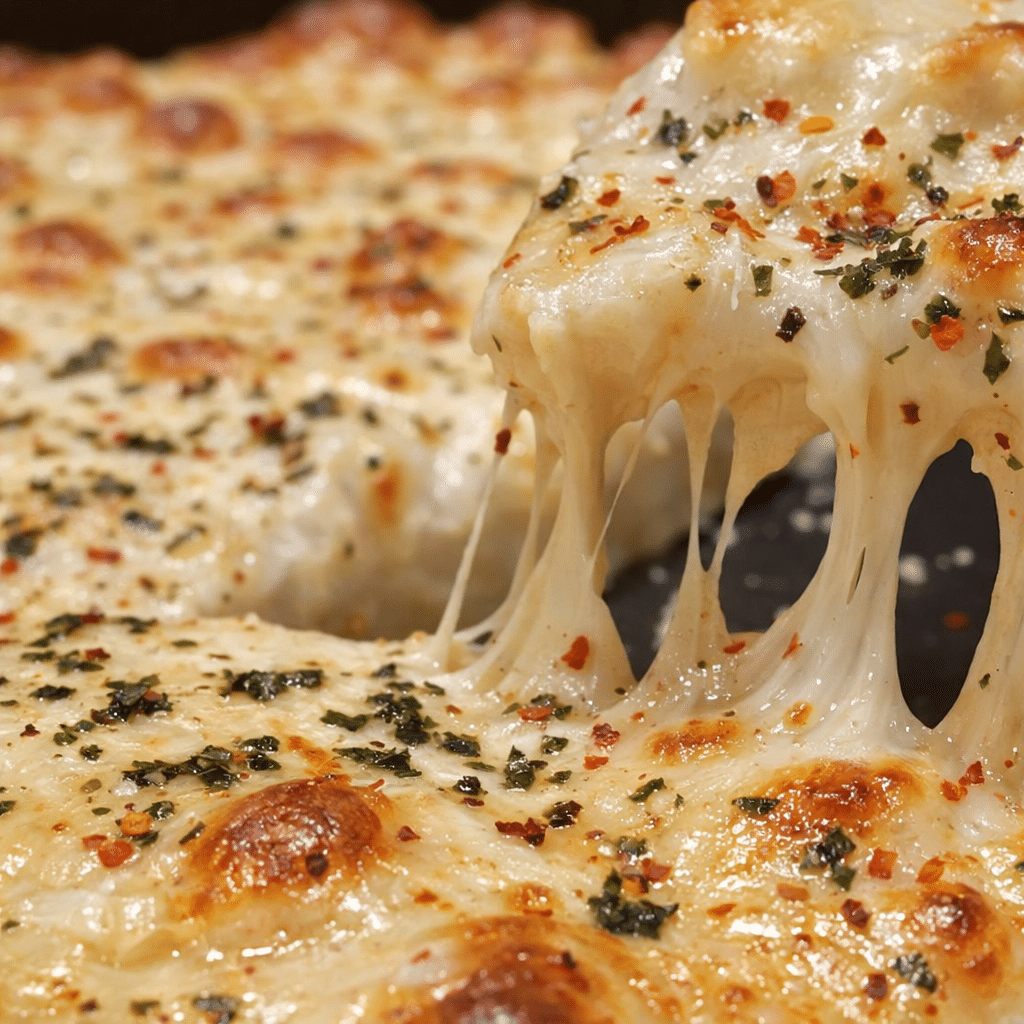 Cheesy Garlic White Pizza Dip