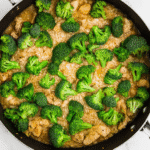 chicken broccoli rice skillet serve