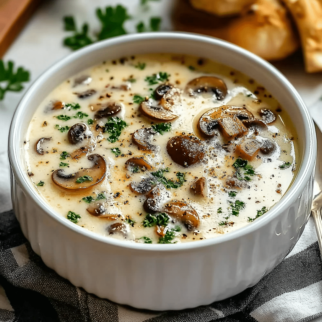 Cottage Cheese Mushroom Soup