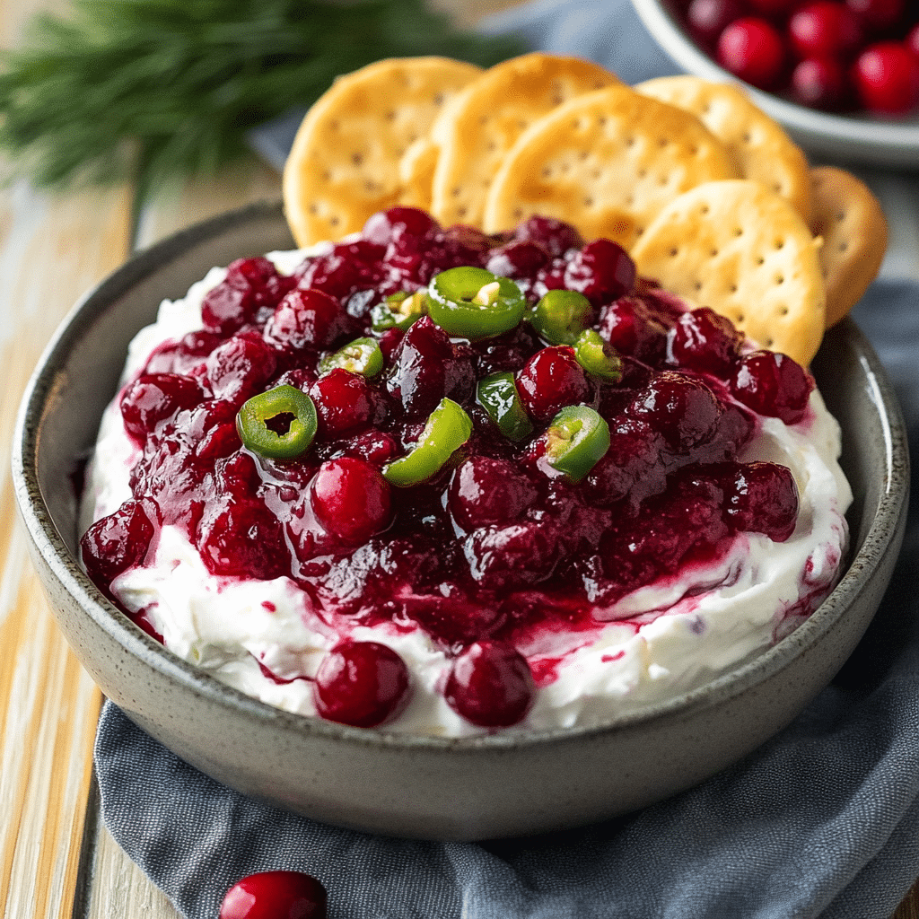 Cranberry Jalapeno Cream Cheese Dip