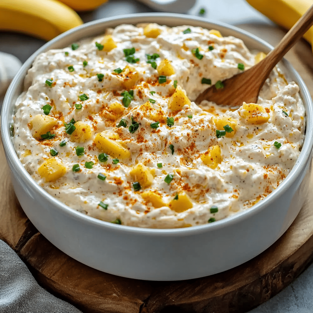 Creamy Banana Pepper Chicken Dip
