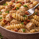 creamy chicken bacon ranch pasta