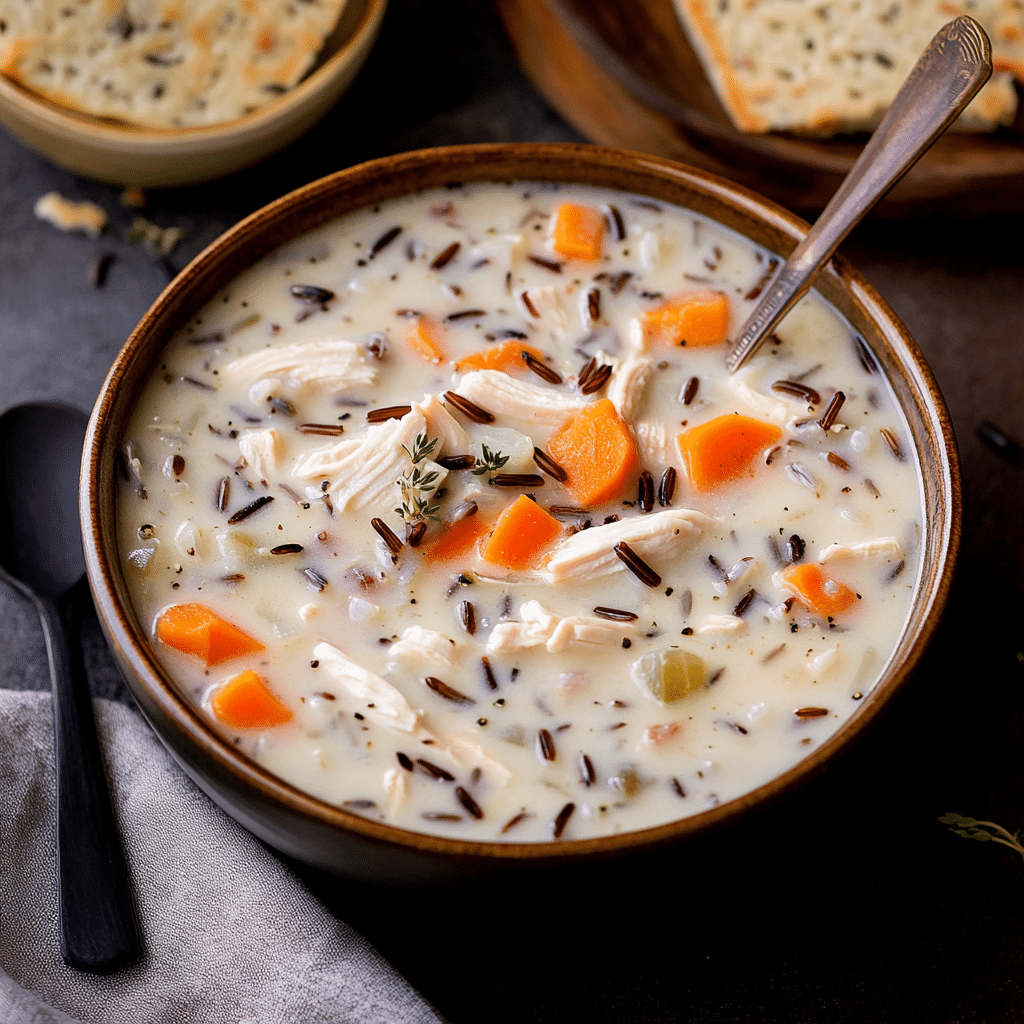 creamy chicken wild rice soup