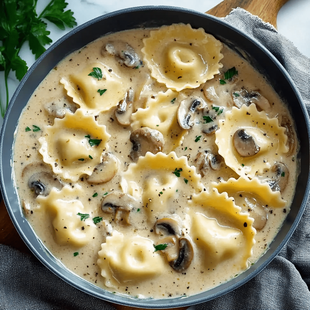 Creamy Mushroom Ravioli Sauce