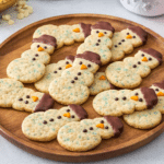 Easy Dipped Snowman Sprinkle Cookies