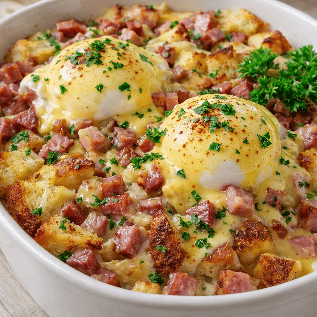 Easy Eggs Benedict Casserole