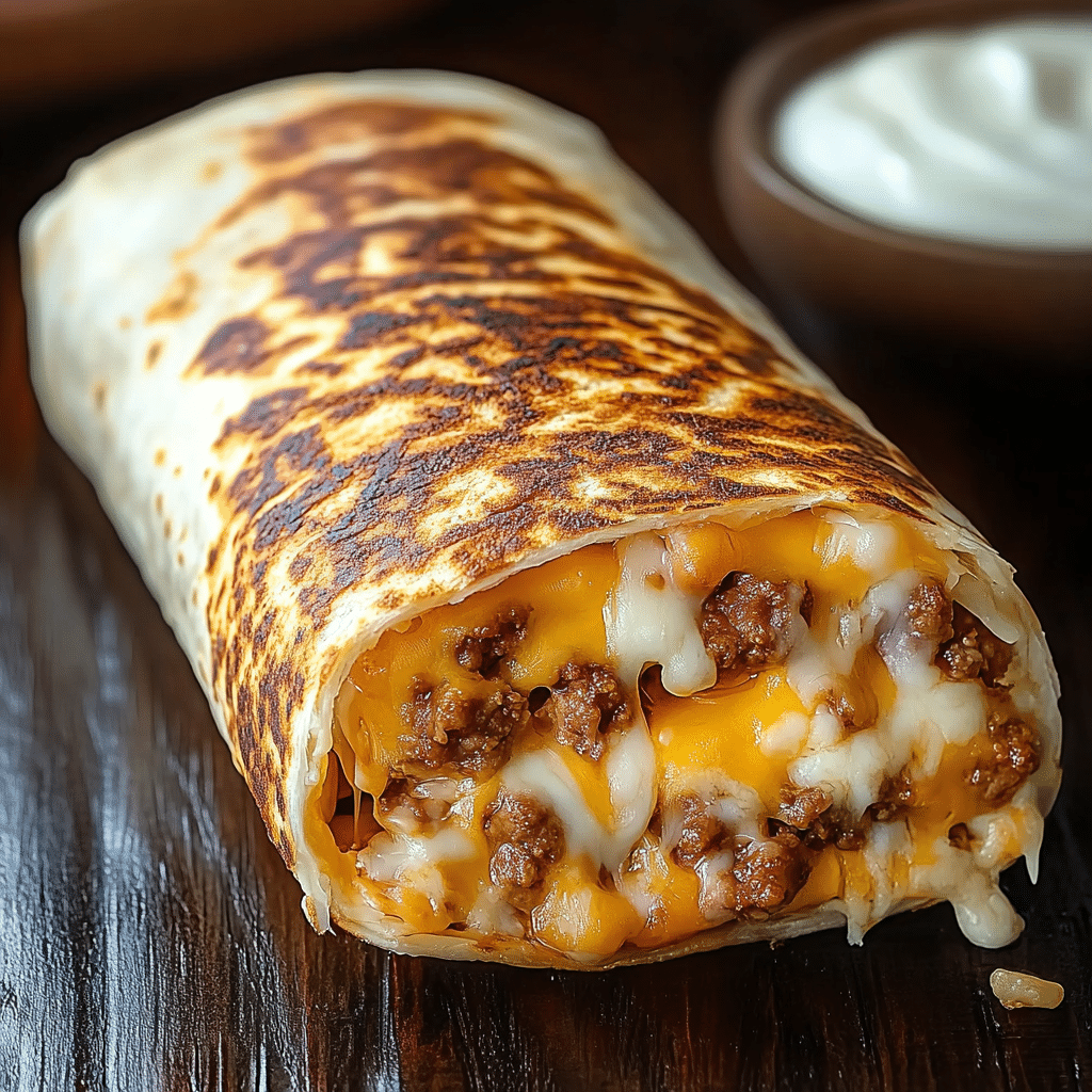 Easy Grilled Cheese Burrito