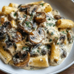 Gorgonzola Truffle Cream Mushrooms