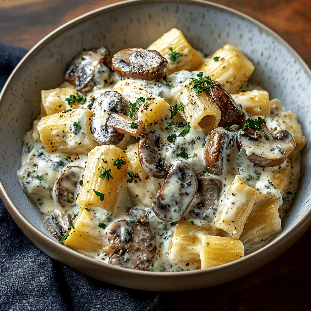 Gorgonzola Truffle Cream Mushrooms