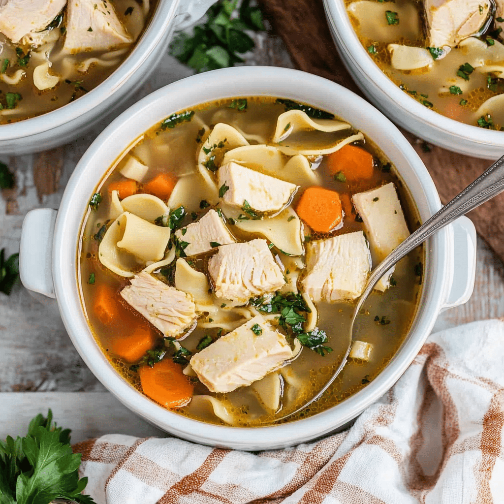 Homemade Turkey Soup with Noodles – Easy & Hearty